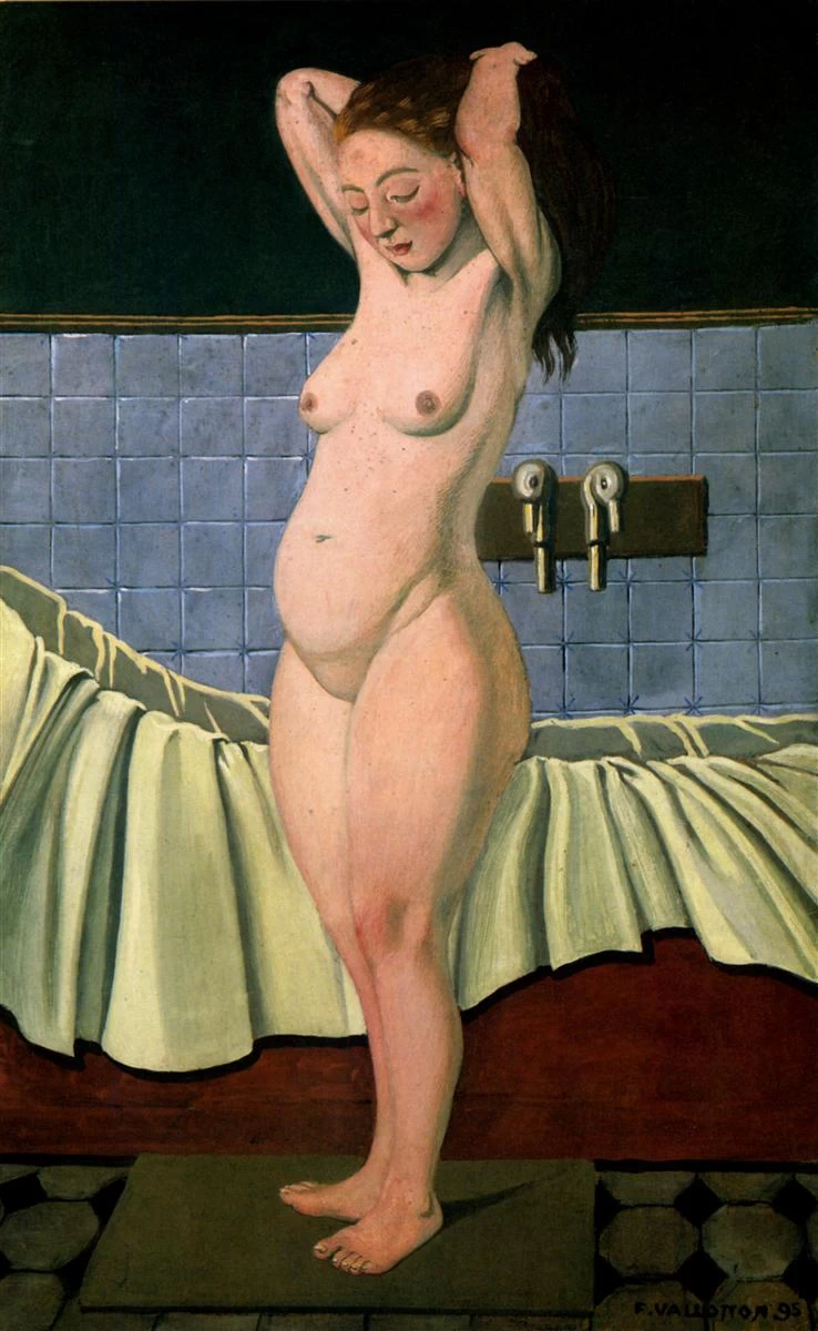 Félix Vallotton - 278, Donna che si sistema i capelli nella vasca da bagno